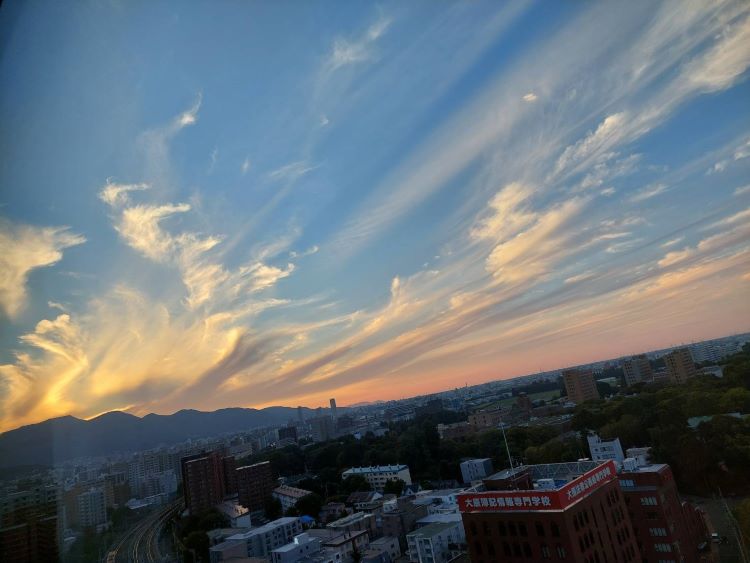 札幌の夕焼け